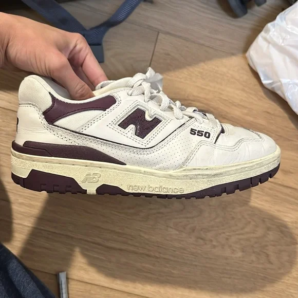 New Balance 550 x Aimé Leon Dore ALD | Purple White | Size 7.5W (Men's 6) - Picture 4 of 5